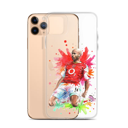 Arsenal Thierry Henry Vintage Clear Case for iPhone® - The 90+ Minute