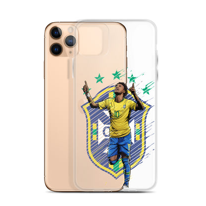 Neymar Brazil Logo iPhone Clear Case - The 90+ Minute