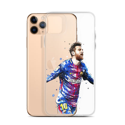 Lionel Messi Barca Vintage Clear Case for iPhone®
