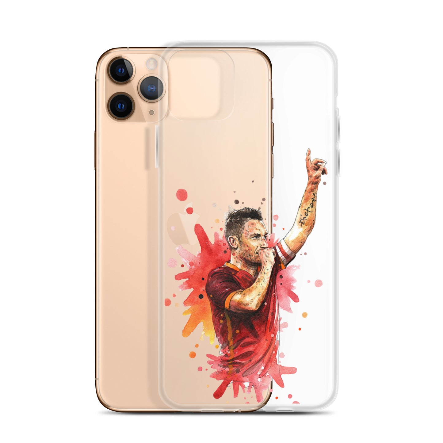 AS Roma Totti Eterno Vintage Clear Case for iPhone®