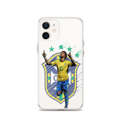 Neymar Brazil Logo iPhone Clear Case - The 90+ Minute