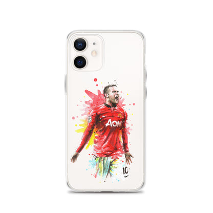 Manchester United Wayne Rooney Vintage Clear Case for iPhone®