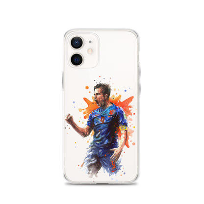 Netherlands Van Persie Vintage Clear Case for iPhone®