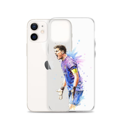 Real Madrid Legend Casillas Vintage Clear Case for iPhone® - The 90+ Minute