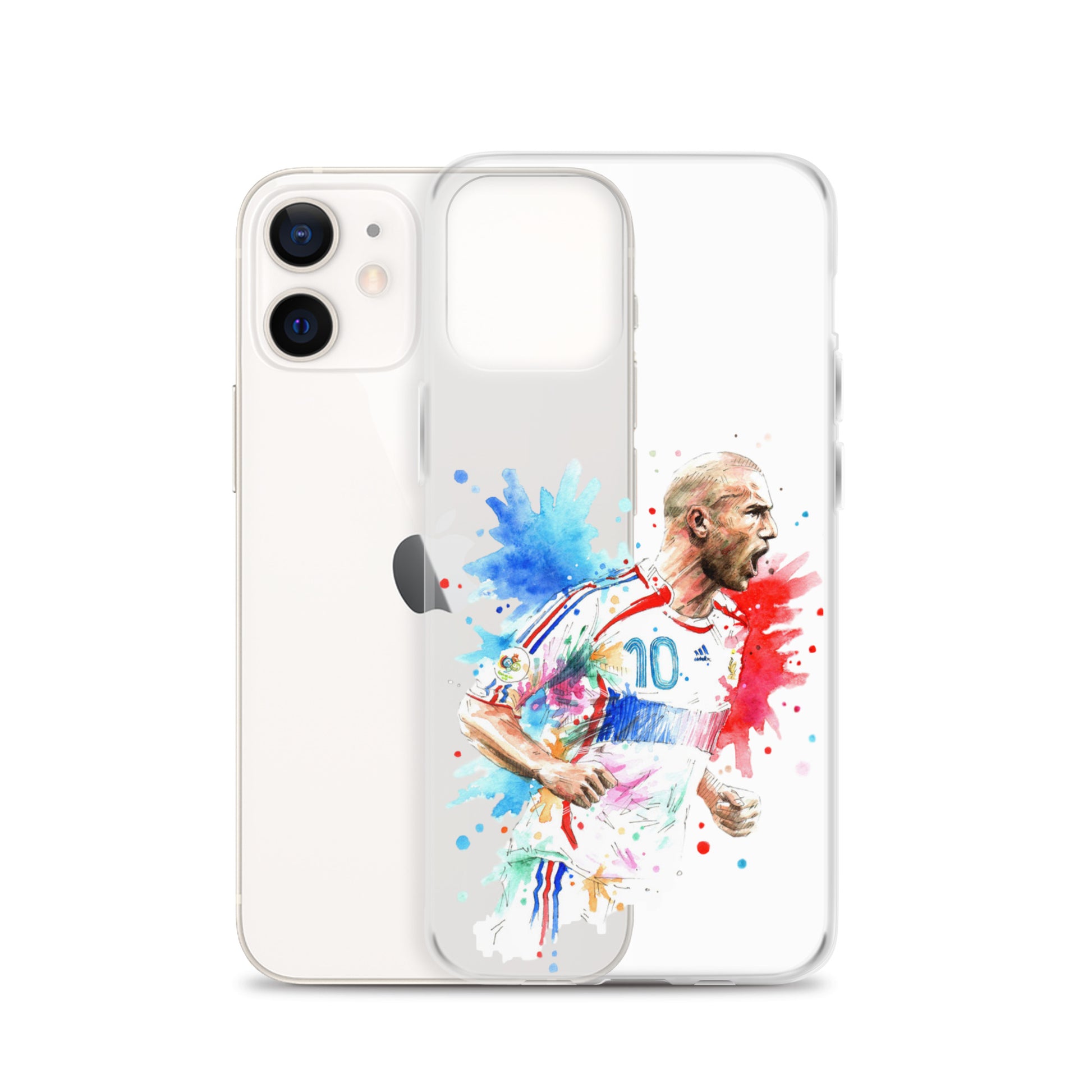 France Zinadine Zidane "Zizou" Vintage Clear Case for iPhone® - The 90+ Minute