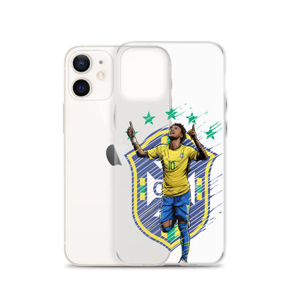 Neymar Brazil Logo iPhone Clear Case - The 90+ Minute