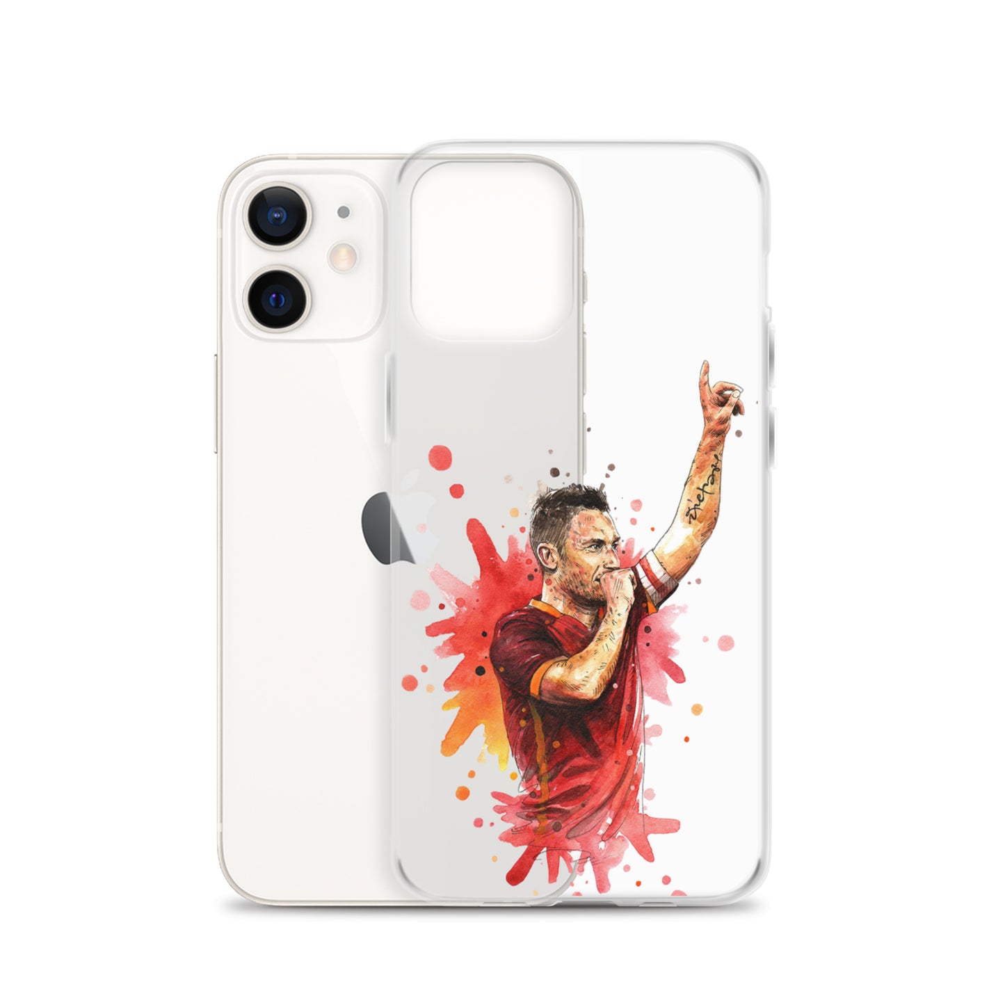 AS Roma Totti Eterno Vintage Clear Case for iPhone®