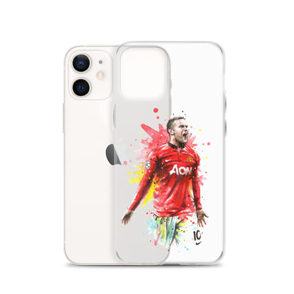 Manchester United Wayne Rooney Vintage Clear Case for iPhone®