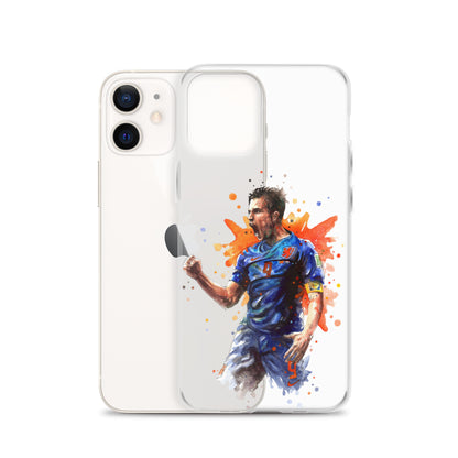 Netherlands Van Persie Vintage Clear Case for iPhone®