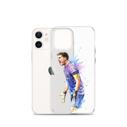 Real Madrid Legend Casillas Vintage Clear Case for iPhone® - The 90+ Minute
