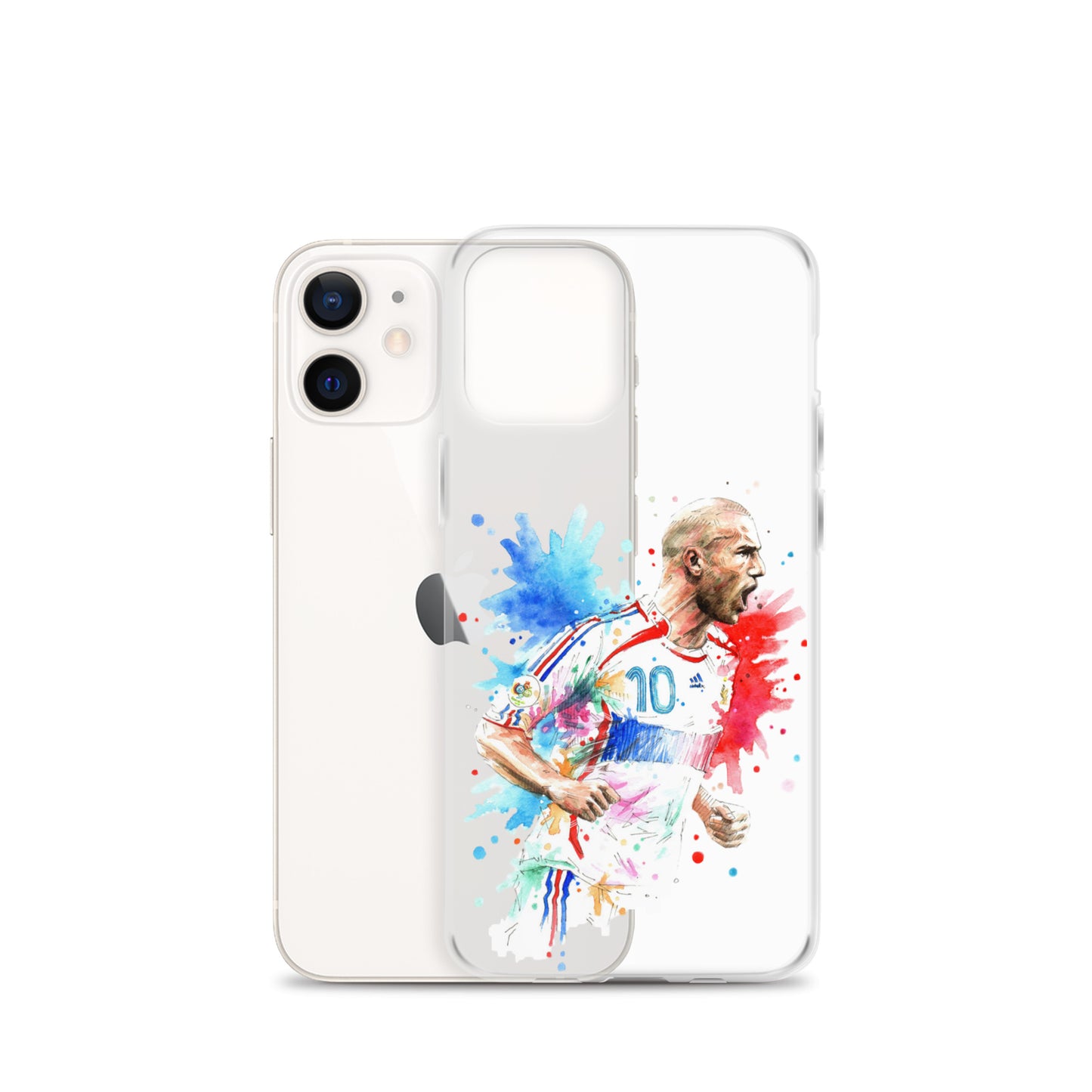 France Zinadine Zidane "Zizou" Vintage Clear Case for iPhone® - The 90+ Minute