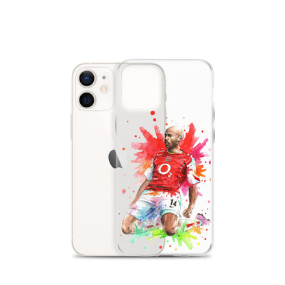 Arsenal Thierry Henry Vintage Clear Case for iPhone® - The 90+ Minute
