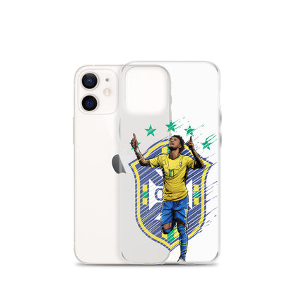 Neymar Brazil Logo iPhone Clear Case - The 90+ Minute