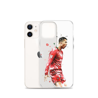 Ronaldo Portugal Celebration Vintage Clear Case for iPhone®