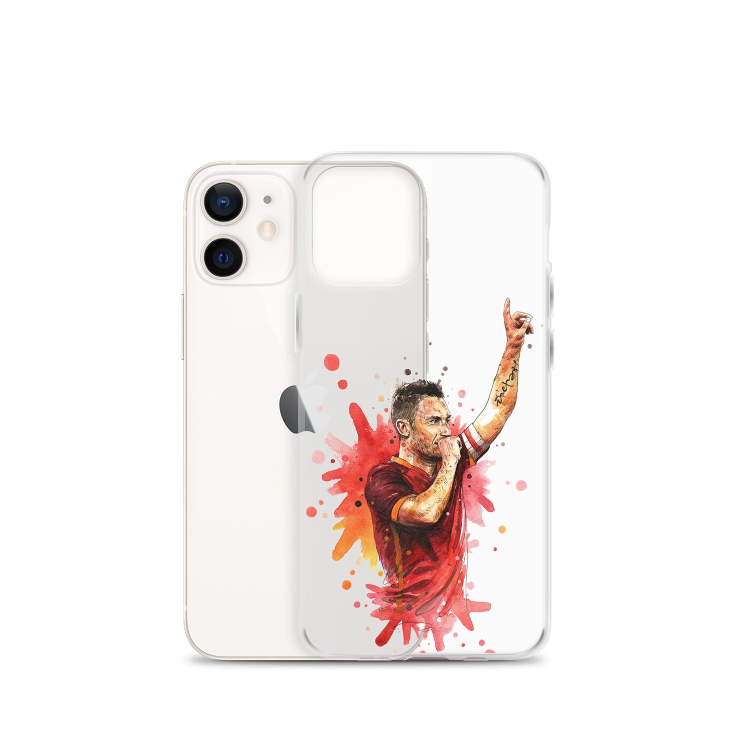 AS Roma Totti Eterno Vintage Clear Case for iPhone®