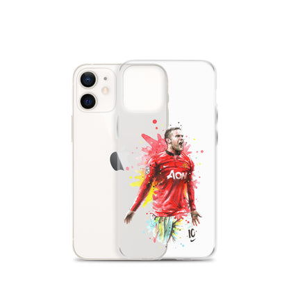 Manchester United Wayne Rooney Vintage Clear Case for iPhone®