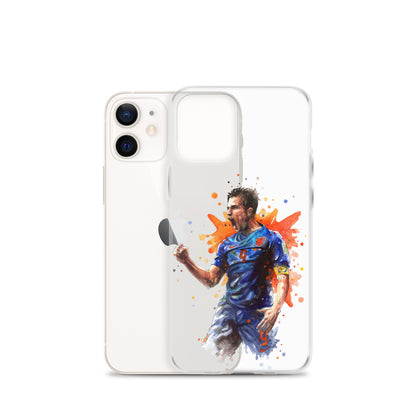 Netherlands Van Persie Vintage Clear Case for iPhone®