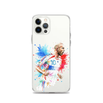 France Zinadine Zidane "Zizou" Vintage Clear Case for iPhone® - The 90+ Minute
