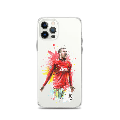 Manchester United Wayne Rooney Vintage Clear Case for iPhone®