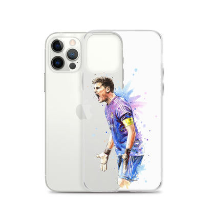 Real Madrid Legend Casillas Vintage Clear Case for iPhone® - The 90+ Minute