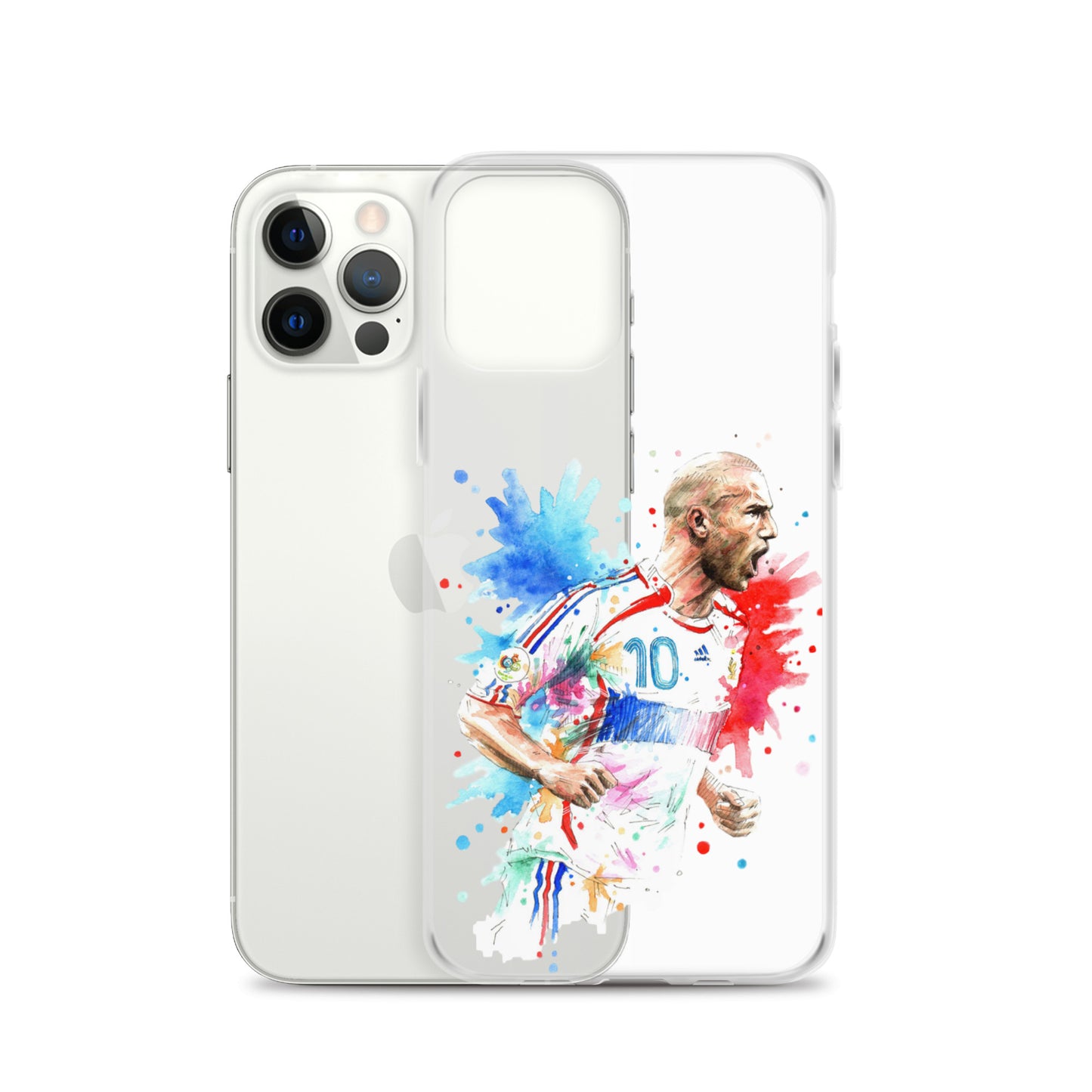 France Zinadine Zidane "Zizou" Vintage Clear Case for iPhone® - The 90+ Minute