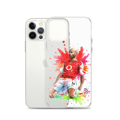 Arsenal Thierry Henry Vintage Clear Case for iPhone® - The 90+ Minute