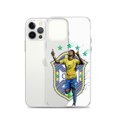 Neymar Brazil Logo iPhone Clear Case - The 90+ Minute