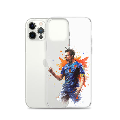 Netherlands Van Persie Vintage Clear Case for iPhone®