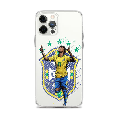 Neymar Brazil Logo iPhone Clear Case - The 90+ Minute
