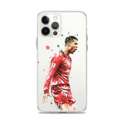 Ronaldo Portugal Celebration Vintage Clear Case for iPhone®