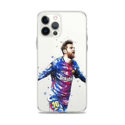 Lionel Messi Barca Vintage Clear Case for iPhone®