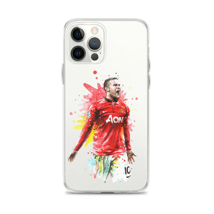 Manchester United Wayne Rooney Vintage Clear Case for iPhone®