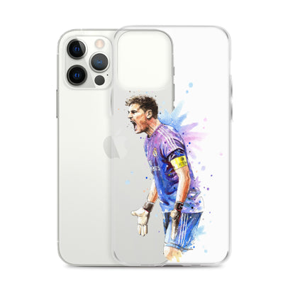 Real Madrid Legend Casillas Vintage Clear Case for iPhone® - The 90+ Minute