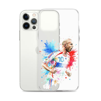France Zinadine Zidane "Zizou" Vintage Clear Case for iPhone® - The 90+ Minute