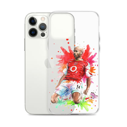 Arsenal Thierry Henry Vintage Clear Case for iPhone® - The 90+ Minute