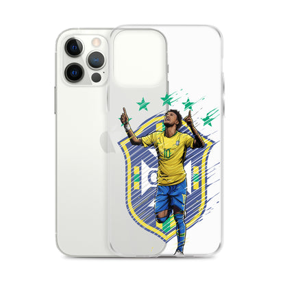 Neymar Brazil Logo iPhone Clear Case - The 90+ Minute