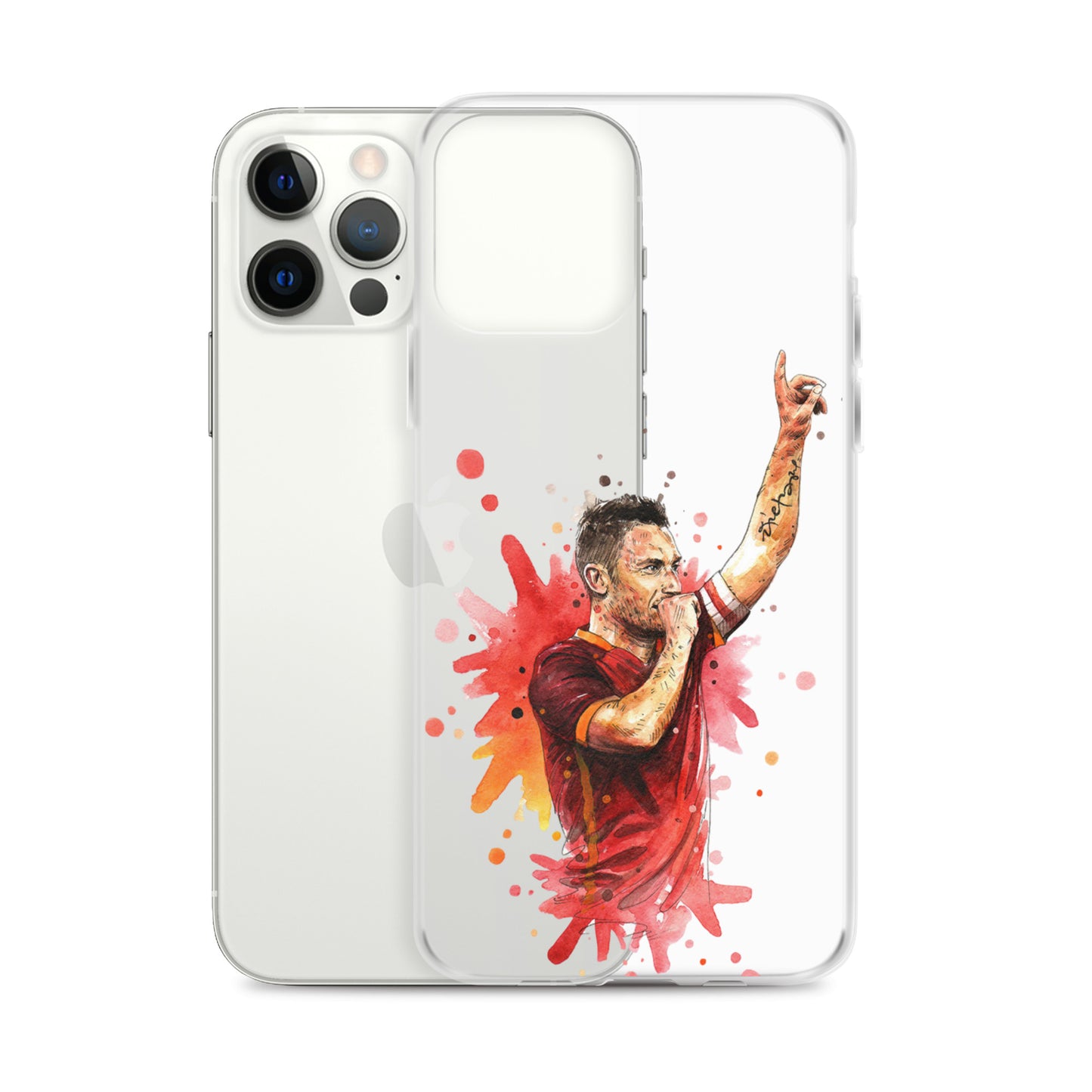 AS Roma Totti Eterno Vintage Clear Case for iPhone®