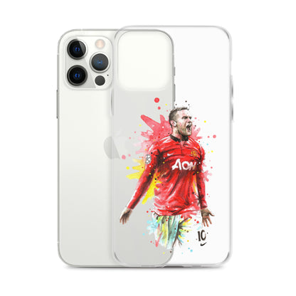 Manchester United Wayne Rooney Vintage Clear Case for iPhone®