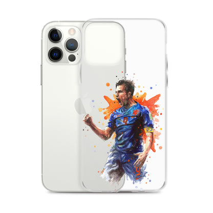 Netherlands Van Persie Vintage Clear Case for iPhone®