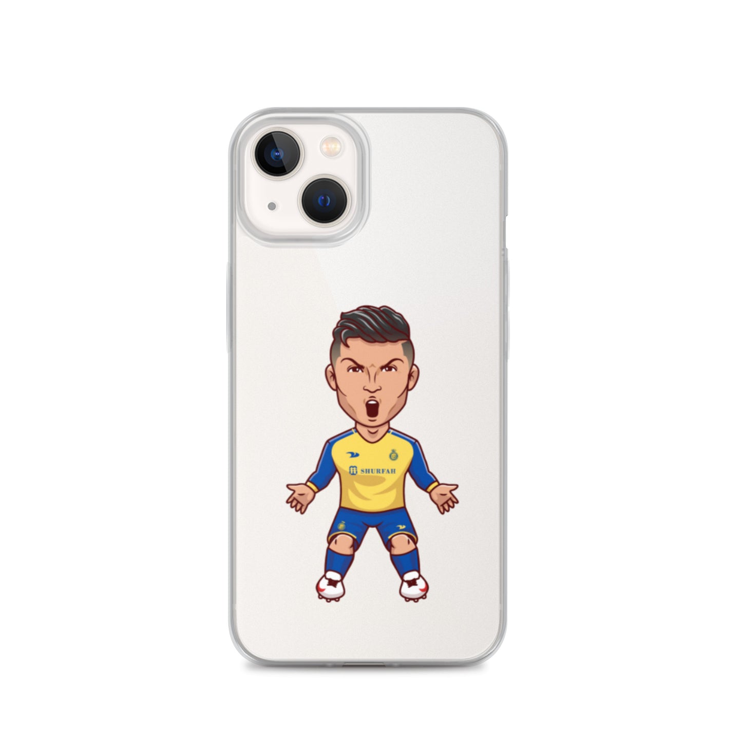 AL Nassr Ronaldo Clear Phone Case for iPhone®