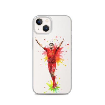 Liverpool Steven Gerrard Vintage Clear Case for iPhone® - The 90+ Minute