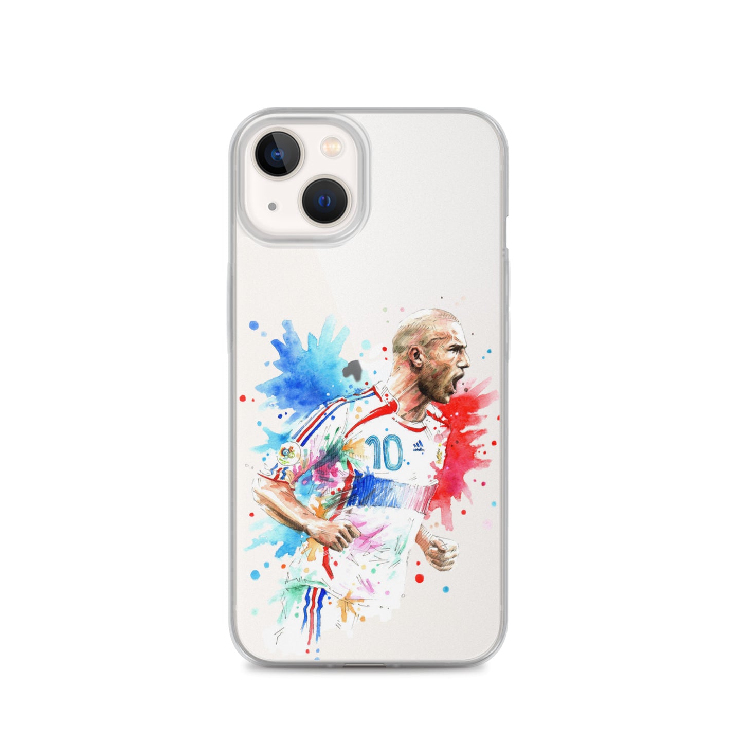 France Zinadine Zidane "Zizou" Vintage Clear Case for iPhone® - The 90+ Minute