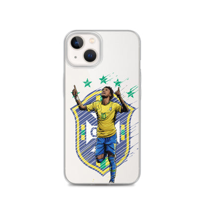 Neymar Brazil Logo iPhone Clear Case - The 90+ Minute
