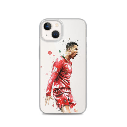 Ronaldo Portugal Celebration Vintage Clear Case for iPhone®