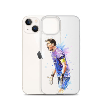 Real Madrid Legend Casillas Vintage Clear Case for iPhone® - The 90+ Minute