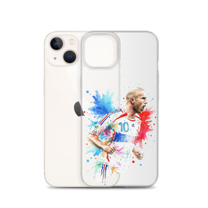 France Zinadine Zidane "Zizou" Vintage Clear Case for iPhone® - The 90+ Minute