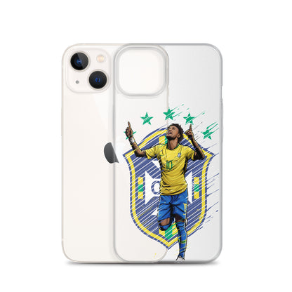 Neymar Brazil Logo iPhone Clear Case - The 90+ Minute