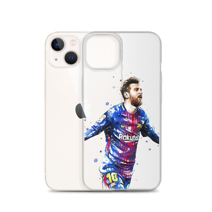 Lionel Messi Barca Vintage Clear Case for iPhone®