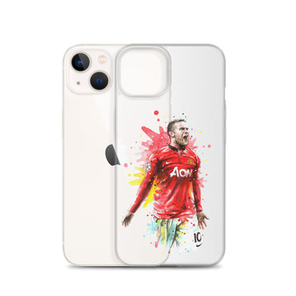 Manchester United Wayne Rooney Vintage Clear Case for iPhone®