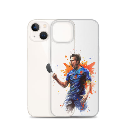 Netherlands Van Persie Vintage Clear Case for iPhone®